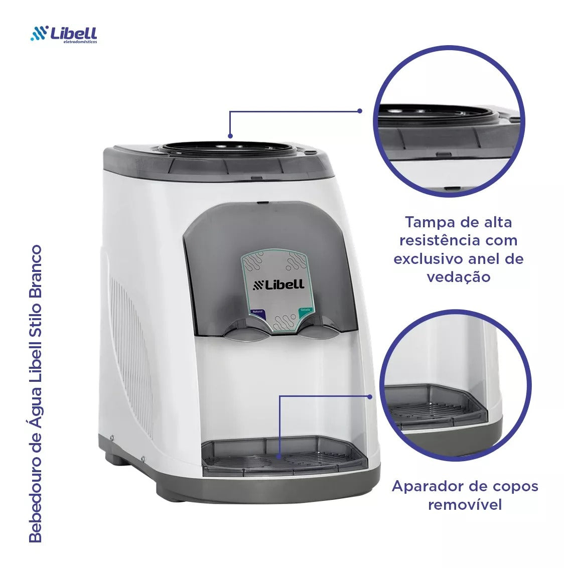 Bebedouro De Água Para Galão Refrigerado Libell Stilo